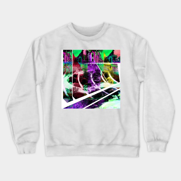 Mazatlán street art landscape collage Crewneck Sweatshirt by jorge_lebeau